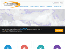 Tablet Screenshot of medicoverage.com